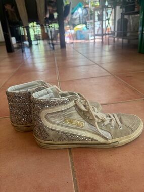 Golden Goose Sparkly High Tops, 38